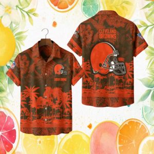 Cleveland Browns Custom Name Vintage Tropical NFL Hawaiian Cleveland Browns Custom Name Vintage Tropical NFL Hawaiian