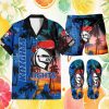 Custom Name Carlton Blues AFL Mascot Hawaiian and Shorts Set Custom Name Carlton Blues AFL Mascot Hawaiian and Shorts Set