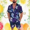 Custom Name Carlton Blues AFL Mascot Hawaiian and Shorts Set Custom Name Carlton Blues AFL Mascot Hawaiian and Shorts Set