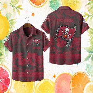Custom Name Tampa Bay Buccaneers Tropical Beach Hawaiian Personalized NFL Fan Gear Custom Name Tampa Bay Buccaneers Tropical Beach Hawaiian Personalized NFL Fan Gear