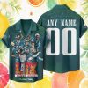 Custom Name New York Jets NFL White & Green Tropical Summer Hawaiian Custom Name New York Jets NFL White & Green Tropical Summer Hawaiian