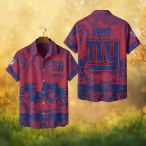 New York Giants Personalized Name Summer Beach NFL Hawaiian