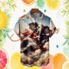 Washington State Cougars Crimson and Grey Tropical Hawaiian Shirt Washington State Cougars Crimson and Grey Tropical Hawaiian Shirt