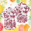 Mississippi State Bulldogs NCAA Maroon White Palm Hawaiian Shirt Mississippi State Bulldogs NCAA Maroon White Palm Hawaiian Shirt