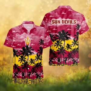 Arizona State Sun Devils NCAA Tropical Palm Tree Hawaiian Shirt