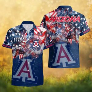 Arizona Wildcats NCAA 1776 Patriotic 250 Years Celebration Hawaiian Shirt