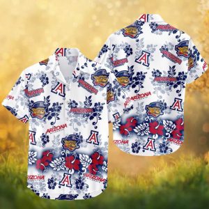 Arizona Wildcats NCAA Wilbur Mascot Tropical Hawaiian Shirt