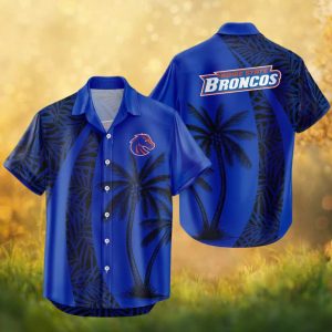 Boise State Broncos NCAA Blue Palm Tree Summer Hawaiian Shirt