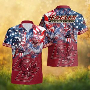 Boston College Eagles NCAA 1776 Patriotic 250 Years Celebration Hawaiian Shirt