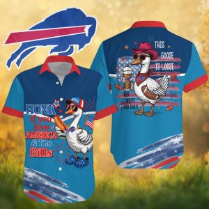 Buffalo Bills Funny Goose Hawaiian Shirt Honk If You Love America and The Bills Buffalo Bills Funny Goose Hawaiian Shirt Honk If You Love America and The Bills