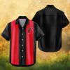 Arkansas Razorbacks NCAA Vertical Stripe Bowling Hawaiian Shirt Arkansas Razorbacks NCAA Vertical Stripe Bowling Hawaiian Shirt