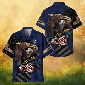 Custom U.S. Navy Seabees Eagle “All Gave Some” Hawaiian Shirt