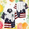 Custom US Veteran Saluting Soldier Eagle & Flag Patriotic Hawaiian Shirt Custom US Veteran Saluting Soldier Eagle & Flag Patriotic Hawaiian Shirt