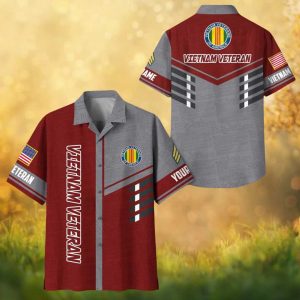 Custom Vietnam Veteran We The People Newspaper Print Hawaiian Shirt