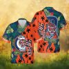 Detroit Tigers Navy Blue Floral Hawaiian Shirt Detroit Tigers Navy Blue Floral Hawaiian Shirt