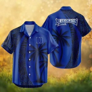 Duke Blue Devils NCAA Hawaiian Shirt Tropical Palm Tree Summer Beach Wear
