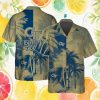 Old Dominion Monarchs ODU Navy & Light Blue Palm Tree Hawaiian Shirt Old Dominion Monarchs ODU Navy & Light Blue Palm Tree Hawaiian Shirt