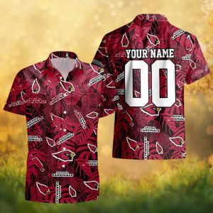 Custom Kansas City Chiefs Hawaiian Shirt Personalized Name & Number Red Tropical Beach Wear