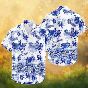 Kentucky Wildcats NCAA Mascot Graphic Tropical Hawaiian Holiday Hawaiian Shirt