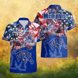 Memphis Tigers 1776 250 Years Independence Day Hawaiian Shirt