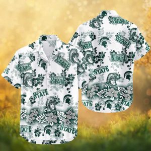 Michigan State Spartans NCAA Hawaiian Shirt Spartan Strong Tropical Shirt