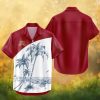 Wisconsin Badgers NCAA Red White Palm Tree Tropical Hawaiian Shirt Wisconsin Badgers NCAA Red White Palm Tree Tropical Hawaiian Shirt