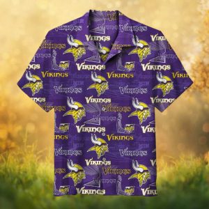 Minnesota Vikings NFL Purple Pattern Hawaiian Shirt Minnesota Vikings NFL Purple Pattern Hawaiian Shirt