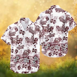 Mississippi State Bulldogs NCAA Hawaiian Shirt Hail State Tropical Floral Shirt