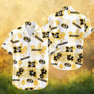 Missouri Tigers Mizzou NCAA Hawaiian Shirt Black & Gold Tropical Summer Wear