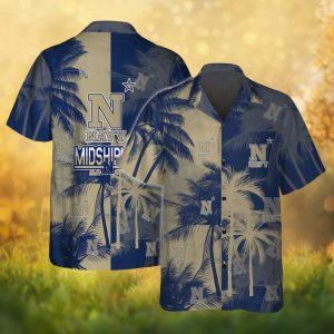 Navy Midshipmen NCAA Military Academy Tropical Beach Hawaiian Shirt
