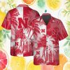 NC State Wolfpack NCAA Red & Black Palm Tree Hawaiian Shirt NC State Wolfpack NCAA Red & Black Palm Tree Hawaiian Shirt