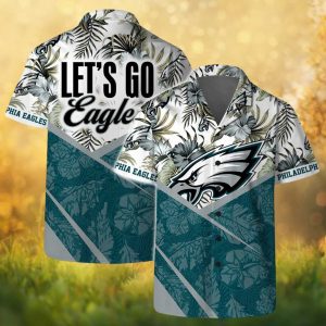 Philadelphia Eagles NFL Floral Summer Hawaiian Shirt Philadelphia Eagles NFL Floral Summer Hawaiian Shirt