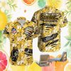 Ohio State Buckeyes NCAA Red and White Multi Logo Striped Bowling Hawaiian Shirt Ohio State Buckeyes NCAA Red and White Multi Logo Striped Bowling Hawaiian Shirt