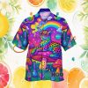 Nautical Pirate Skull & Blue Sea Serpent Graphic Hawaiian Shirt Nautical Pirate Skull & Blue Sea Serpent Graphic Hawaiian Shirt