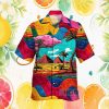 Psychedelic Trippy Eye Pattern Neon Surrealist Art Button Down Hawaiian Shirt Psychedelic Trippy Eye Pattern Neon Surrealist Art Button Down Hawaiian Shirt