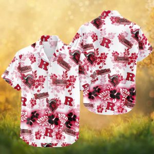 Rutgers Scarlet Knights NCAA Hawaiian Shirt Scarlet Tropical Summer Fan Shirt
