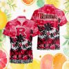 Utah Utes NCAA Tropical Palm Tree Hawaiian Shirt Red & Black Beach Wear Utah Utes NCAA Tropical Palm Tree Hawaiian Shirt Red & Black Beach Wear
