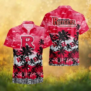 Rutgers Scarlet Knights NCAA Hawaiian Shirt