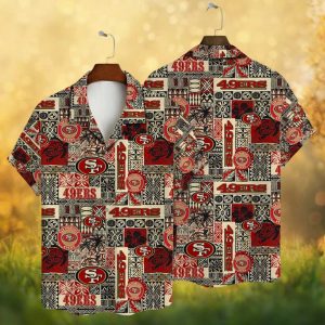 San Francisco 49ers NFL Tribal Polynesian Pattern Hawaiian Shirt San Francisco 49ers NFL Tribal Polynesian Pattern Hawaiian Shirt