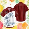 Miami Hurricanes NCAA Tropical Sketch Palm Tree Hawaiian Shirt Miami Hurricanes NCAA Tropical Sketch Palm Tree Hawaiian Shirt