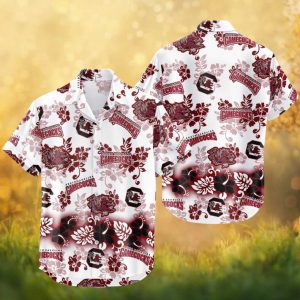 South Carolina Gamecocks NCAA Floral Tropical Hawaiian Shirt