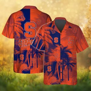 Syracuse Orange NCAA College Tropical Palm Tree Hawaiian Shirt