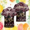 Indiana Hoosiers NCAA Red & Grey Tropical Football Hawaiian Shirt Indiana Hoosiers NCAA Red & Grey Tropical Football Hawaiian Shirt