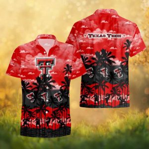 Texas Tech Red Raiders NCAA Tropical Hawaiian Shirt Palm Sunset Edition