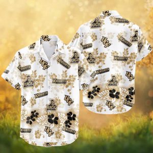 UCF Knights NCAA Black Gold Knights Football Hawaiian Shirt