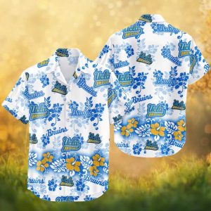 UCLA Bruins NCAA Tropical Floral White Hawaiian Shirt