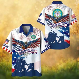 US Coast Guard Freedom Isn't Free Semper Paratus Fireworks Hawaiian Shirt.jfif