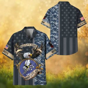 US Navy Seabees “Can Do” All Gave Some Blue Camo Hawaiian Shirt.jfif