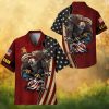 United States Veteran Home Of The Free Patriotic Eagle Hawaiian Shirt United States Veteran Home Of The Free Patriotic Eagle Hawaiian Shirt
