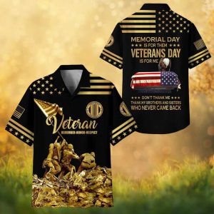 Vietnam Veteran Memorial Tribute Flag & Eagle Honor Hawaiian Shirt.jfif